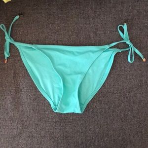 Topshop NEW aqua blue tie bikini bottoms